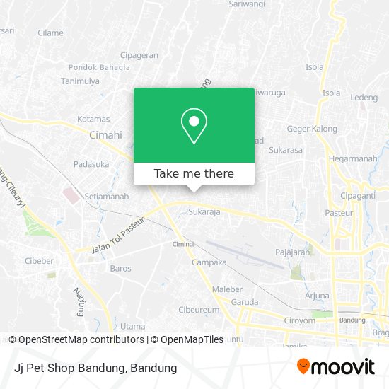 Jj Pet Shop Bandung map