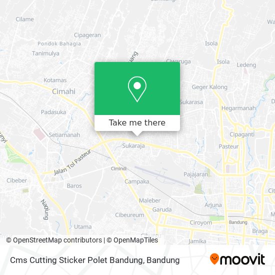 Cms Cutting Sticker Polet Bandung map