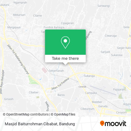 Masjid Baiturrohman Cibabat map