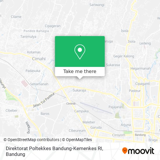 Direktorat Poltekkes Bandung-Kemenkes RI map