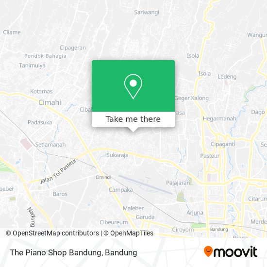 The Piano Shop Bandung map