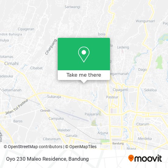 Oyo 230 Maleo Residence map