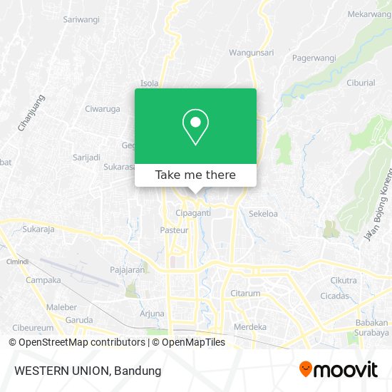 WESTERN UNION map