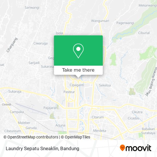 Laundry Sepatu Sneaklin map