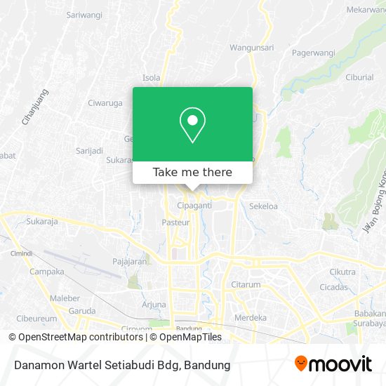 Danamon Wartel Setiabudi Bdg map