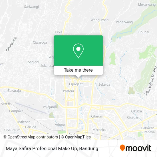 Maya Safira Profesional Make Up map