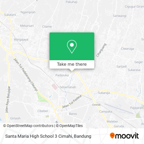 Santa Maria High School 3 Cimahi map