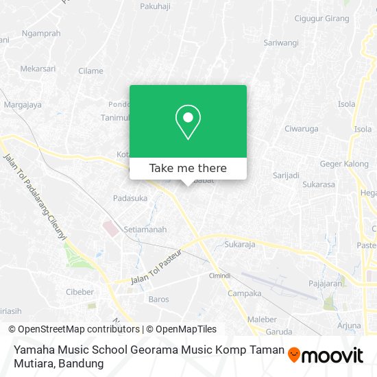 Yamaha Music School Georama Music Komp Taman Mutiara map