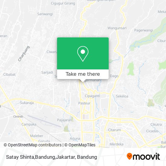 Satay Shinta,Bandung,Jakartar map