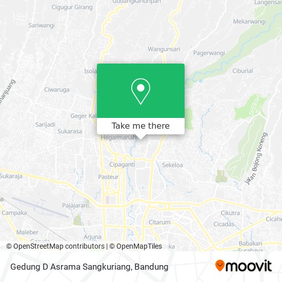 Gedung D Asrama Sangkuriang map
