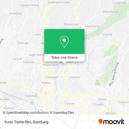 Kost Tante Rini map