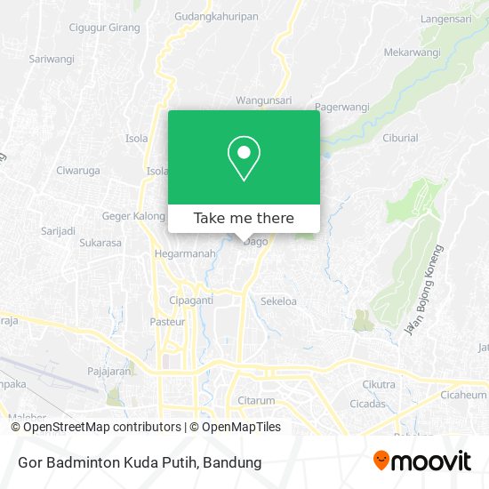 Gor Badminton Kuda Putih map