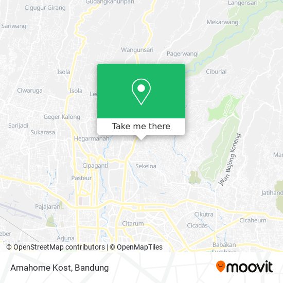 Amahome Kost map