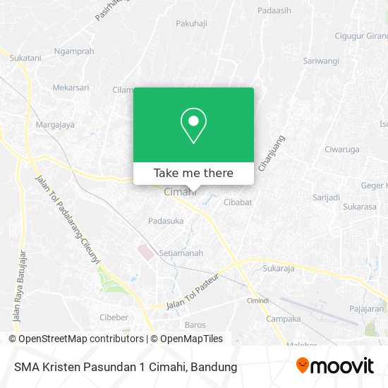 SMA Kristen Pasundan 1 Cimahi map