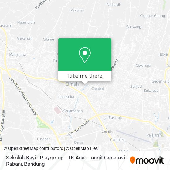 Sekolah Bayi - Playgroup - TK Anak Langit Generasi Rabani map