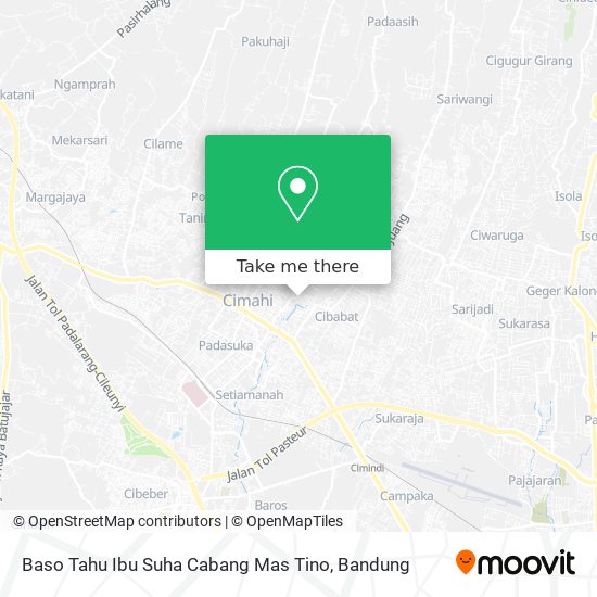 Baso Tahu Ibu Suha Cabang Mas Tino map