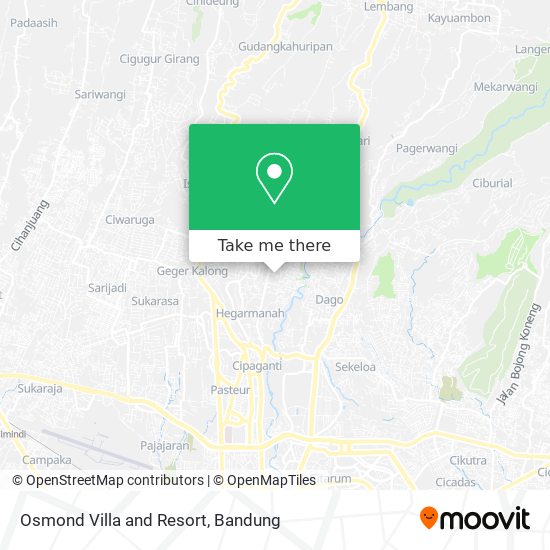Osmond Villa and Resort map