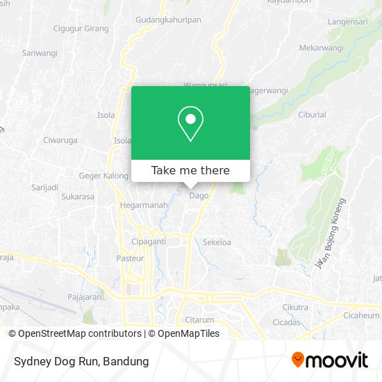 Sydney Dog Run map