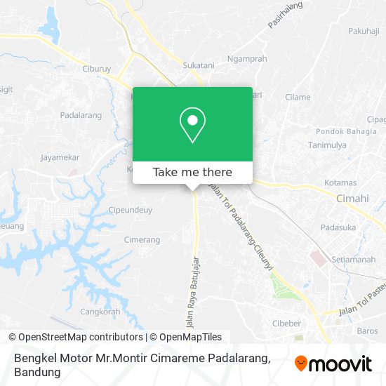 Bengkel Motor Mr.Montir Cimareme Padalarang map