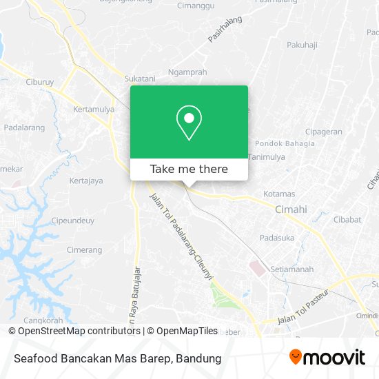 Seafood Bancakan Mas Barep map