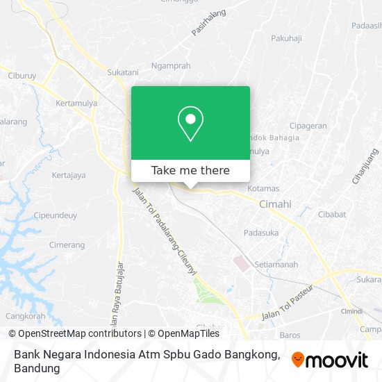 Bank Negara Indonesia Atm Spbu Gado Bangkong map