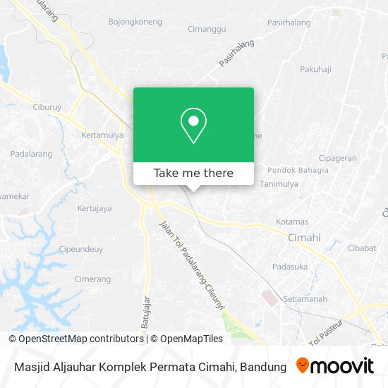 Masjid Aljauhar Komplek Permata Cimahi map