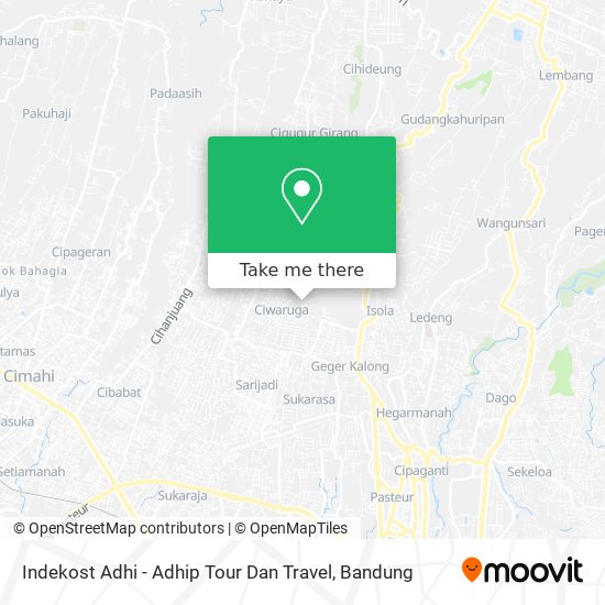 Indekost Adhi - Adhip Tour Dan Travel map