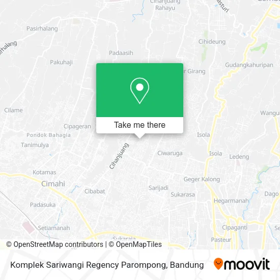 Komplek Sariwangi Regency Parompong map