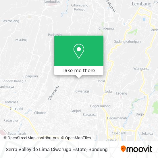 Serra Valley de Lima Ciwaruga Estate map