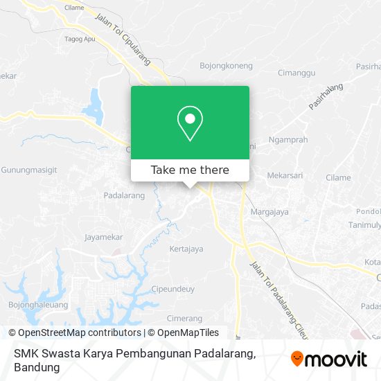 SMK Swasta Karya Pembangunan Padalarang map