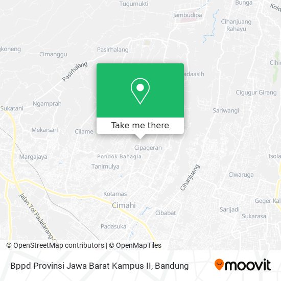 Bppd Provinsi Jawa Barat Kampus II map