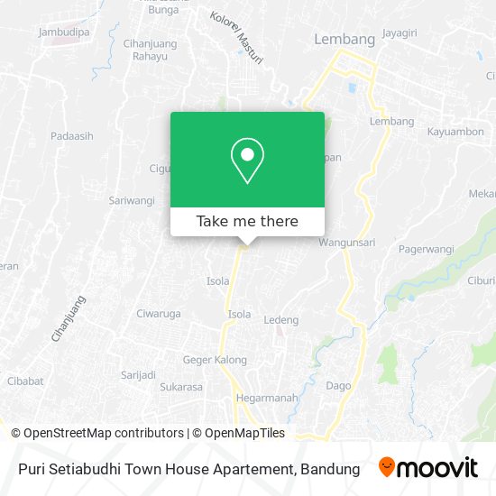 Puri Setiabudhi Town House Apartement map