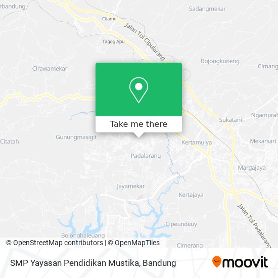 SMP Yayasan Pendidikan Mustika map