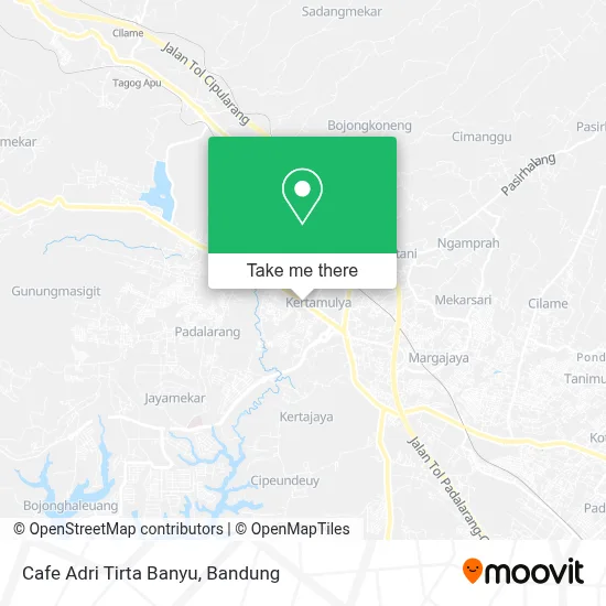 Cafe Adri Tirta Banyu map
