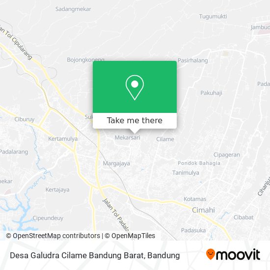 Desa Galudra Cilame Bandung Barat map