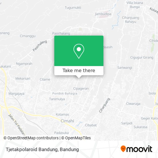 Tjetakpolaroid Bandung map