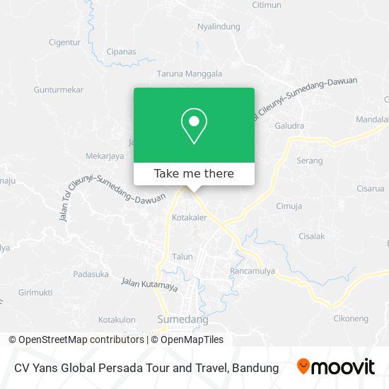 CV Yans Global Persada Tour and Travel map