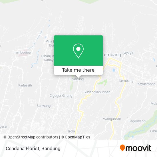 Cendana Florist map