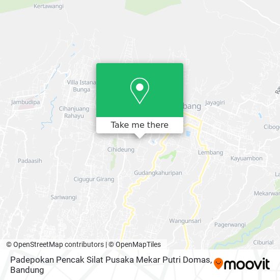 Padepokan Pencak Silat Pusaka Mekar Putri Domas map