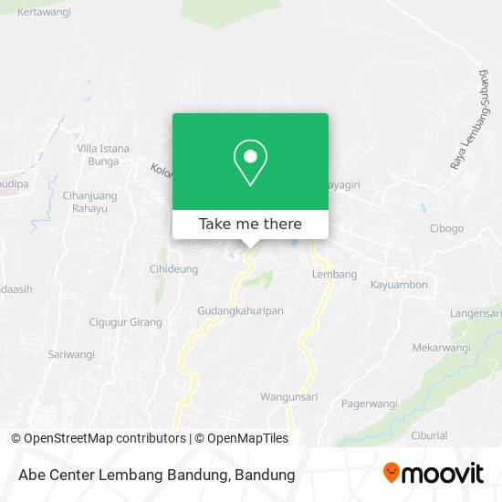 Abe Center Lembang Bandung map