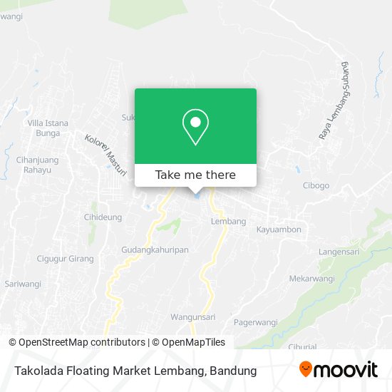 Takolada Floating Market Lembang map