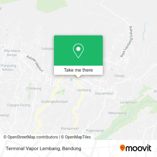 Terminal Vapor Lembang map