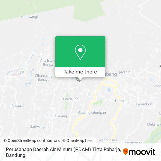 Perusahaan Daerah Air Minum (PDAM) Tirta Raharja map