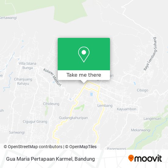 Gua Maria Pertapaan Karmel map