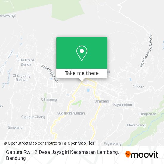 Gapura Rw 12 Desa Jayagiri Kecamatan Lembang map