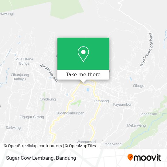 Sugar Cow Lembang map