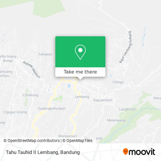 Tahu Tauhid II Lembang map