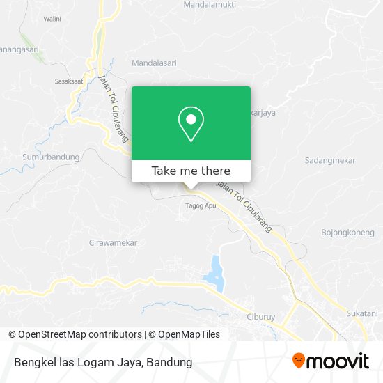 Bengkel las Logam Jaya map