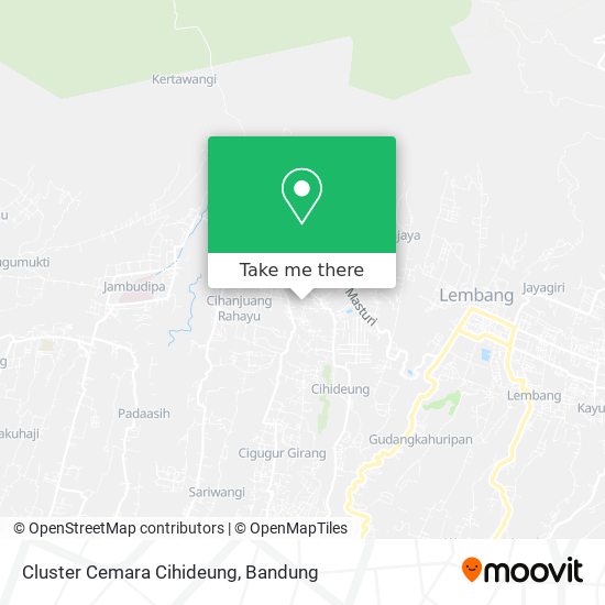 Cluster Cemara Cihideung map