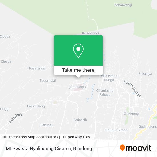 MI Swasta Nyalindung Cisarua map